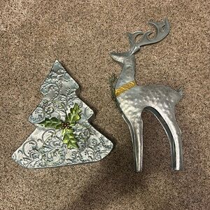 Tin christmas decorations set